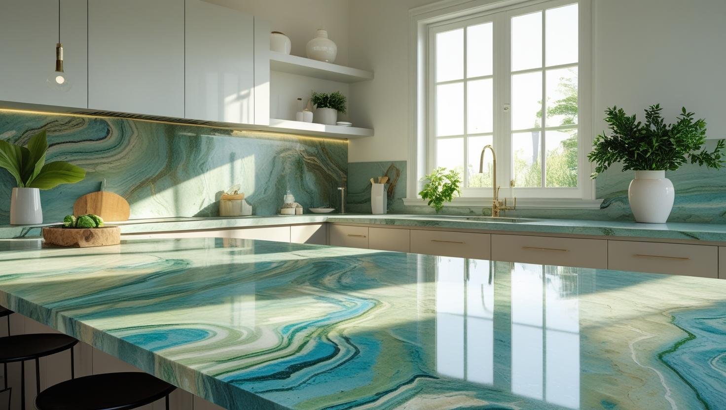 Aqua Fusion Quartzite from Brazil